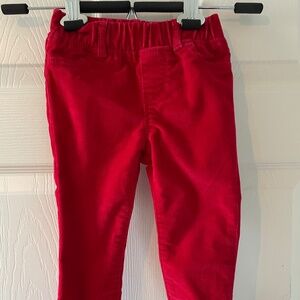 Gap toddler fine wale red cords